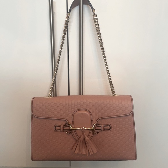 Gucci Guccissima Pink Emily Chain Bag - Picture 4 of 7